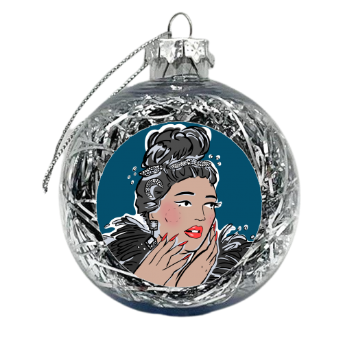 Lizzo - xmas bauble by Bec Broomhall