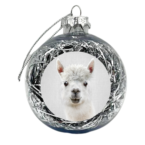 Llama - Colorful - xmas bauble by Gal Design