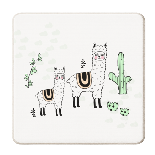 Llama Llama - personalised beer coaster by Nichola Cowdery