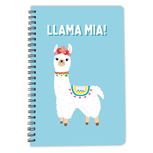 Llama Mia! - personalised A4, A5, A6 notebook by Laura Lonsdale