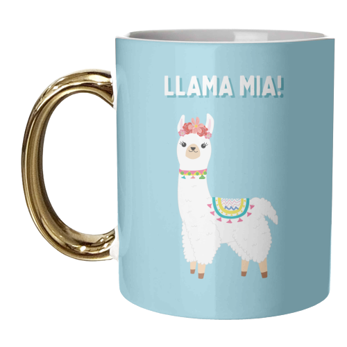 Llama Mia! - unique mug by Laura Lonsdale