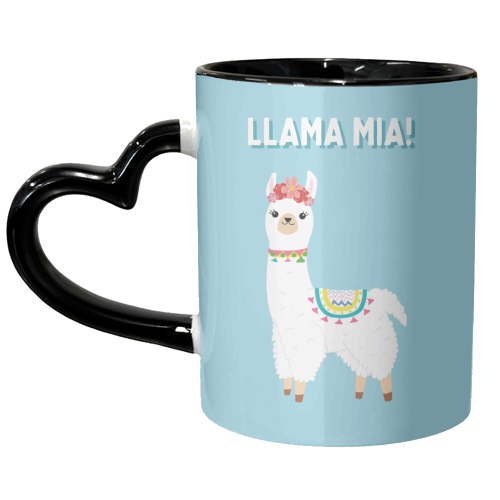 Llama Mia! - unique mug by Laura Lonsdale