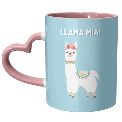 Llama Mia! - unique mug by Laura Lonsdale