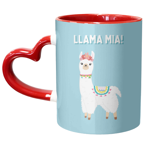Llama Mia! - unique mug by Laura Lonsdale
