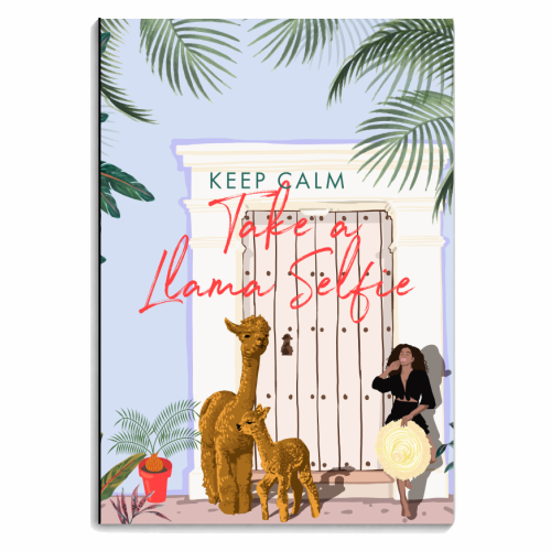 Llama Selfie - personalised A4, A5, A6 notebook by Uma Prabhakar Gokhale