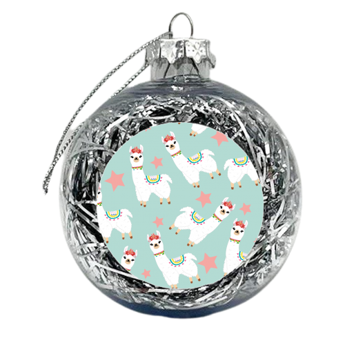 Llamazing - xmas bauble by Laura Lonsdale