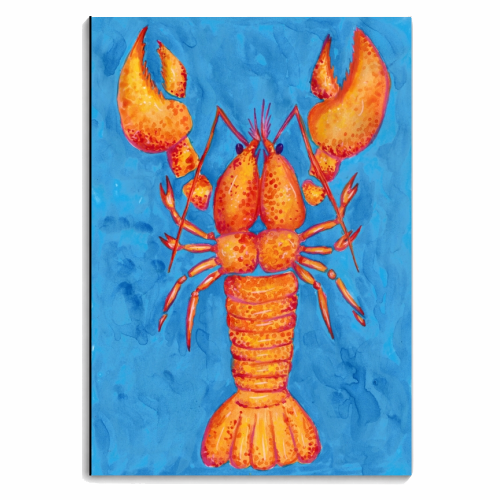 Lobster Illustration - personalised A4, A5, A6 notebook by holly crerar