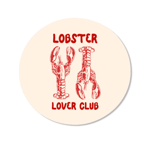Lobster Lover Club – Fun Seafood Illustration - Magnet by EZbie
