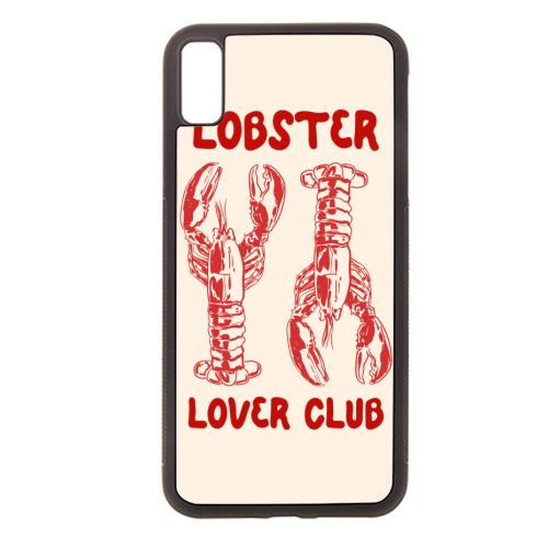 Lobster Lover Club – Fun Seafood Illustration - stylish phone case by EZbie