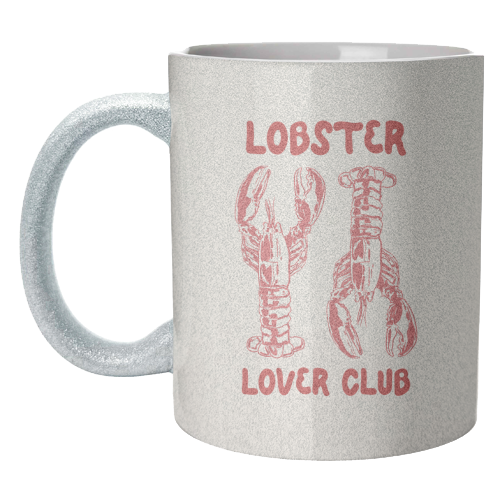 Lobster Lover Club – Fun Seafood Illustration - unique mug by EZbie