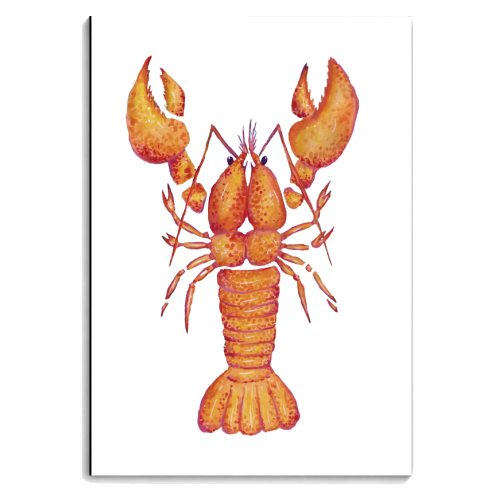 Lobster on White - personalised A4, A5, A6 notebook by holly crerar