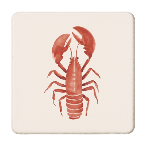 Lobster Red Langosta - personalised beer coaster by Move Studio