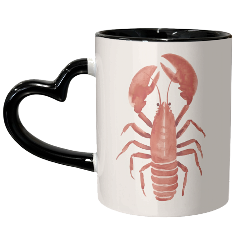 Lobster Red Langosta - unique mug by Move Studio