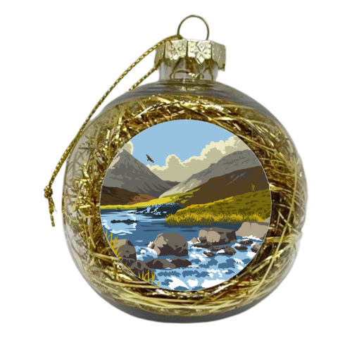 Loch an t-Siob, Isle of Jura - xmas bauble by Stephen Millership