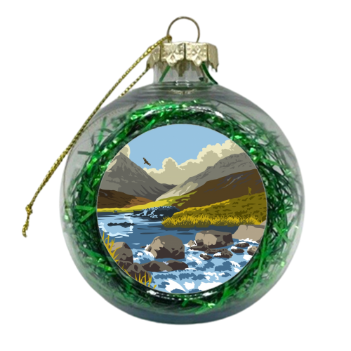 Loch an t-Siob, Isle of Jura - xmas bauble by Stephen Millership