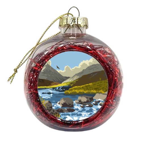 Loch an t-Siob, Isle of Jura - xmas bauble by Stephen Millership