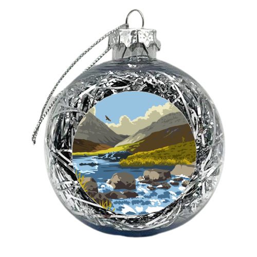 Loch an t-Siob, Isle of Jura - xmas bauble by Stephen Millership