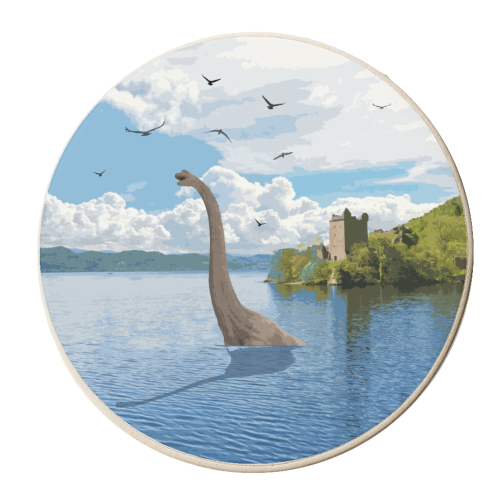 LOCH NESSIE - personalised beer coaster by AP