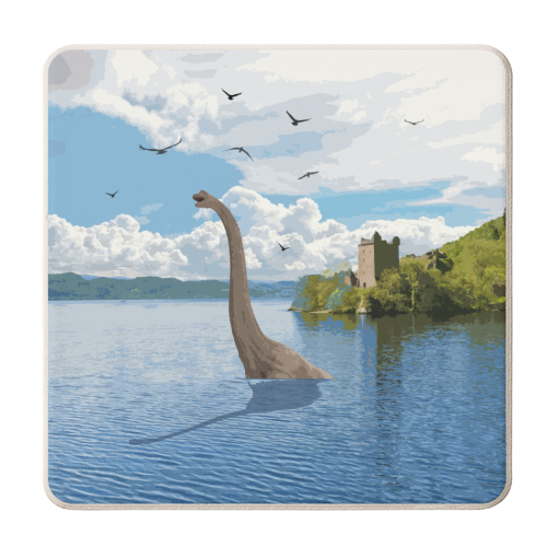 LOCH NESSIE - personalised beer coaster by AP