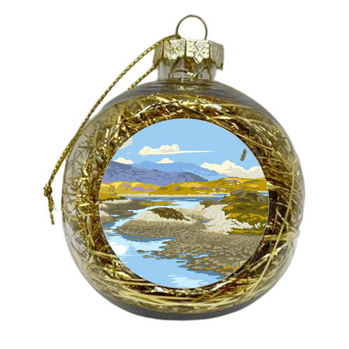 Loch Tarbert, Isle of Jura - xmas bauble by Stephen Millership