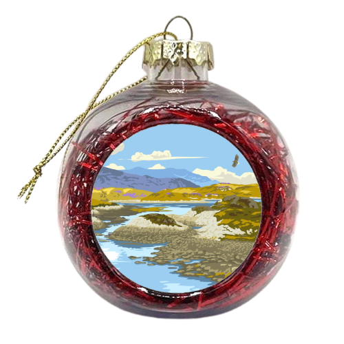 Loch Tarbert, Isle of Jura - xmas bauble by Stephen Millership