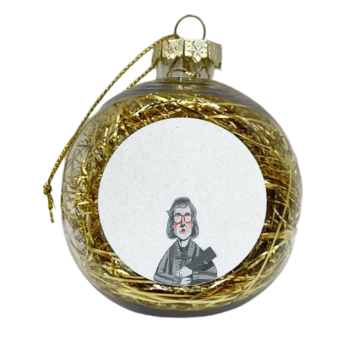 Log Lady - xmas bauble by Alexander Jackson