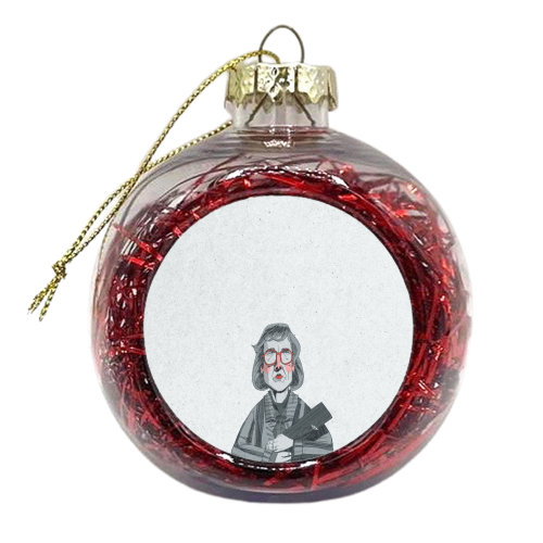 Log Lady - xmas bauble by Alexander Jackson