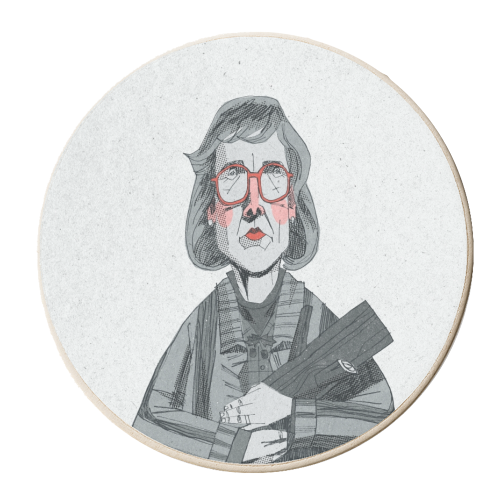 Log Lady - personalised beer coaster by Alexander Jackson