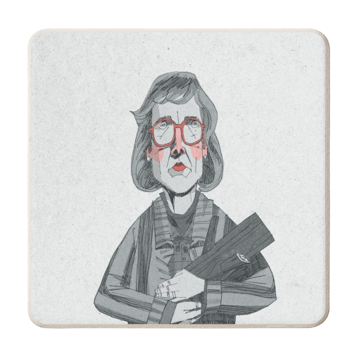 Log Lady - personalised beer coaster by Alexander Jackson