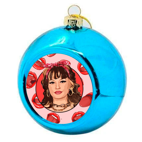 LOLA - colourful christmas bauble by DOLLY WOLFE