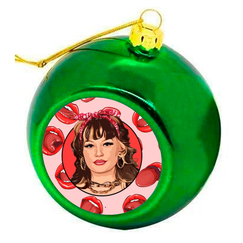 LOLA - colourful christmas bauble by DOLLY WOLFE