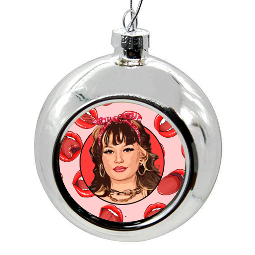 LOLA - colourful christmas bauble by DOLLY WOLFE