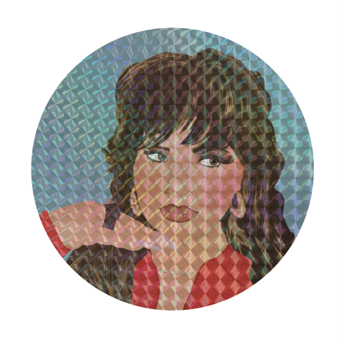 Lola Young - Messy - Circle Sticker by Rock and Rose Creative