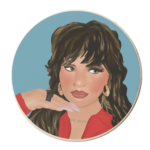 Lola Young - Messy - personalised beer coaster by Rock and Rose Creative