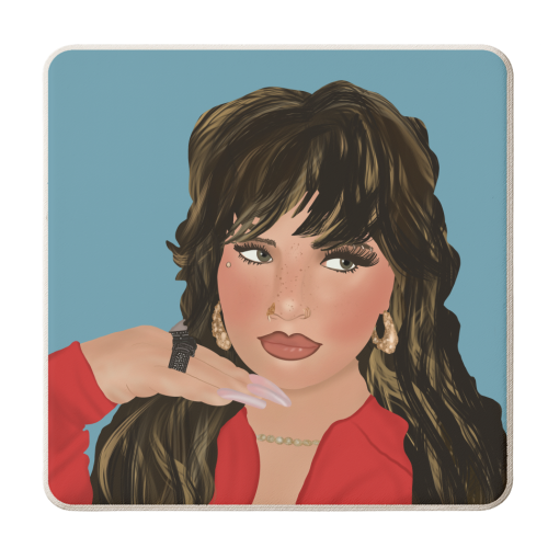 Lola Young - Messy - personalised beer coaster by Rock and Rose Creative