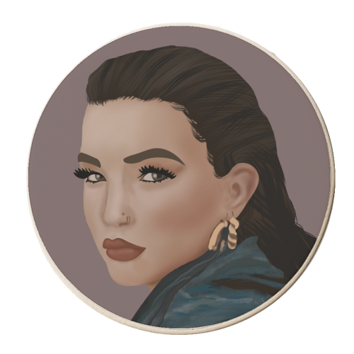 Lola Young - personalised beer coaster by Rock and Rose Creative