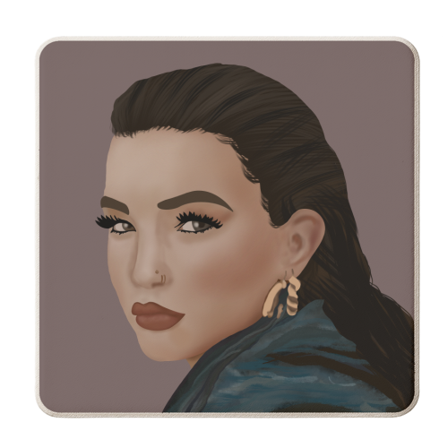 Lola Young - personalised beer coaster by Rock and Rose Creative