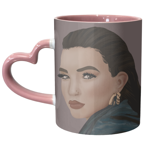 Lola Young - unique mug by Rock and Rose Creative