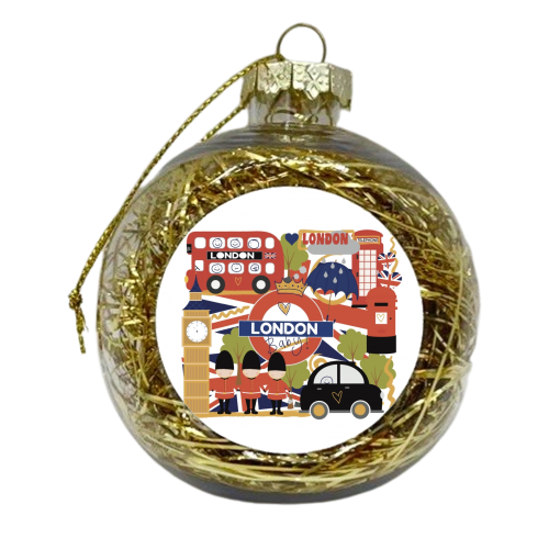 London Baby! - xmas bauble by Giddy Kipper