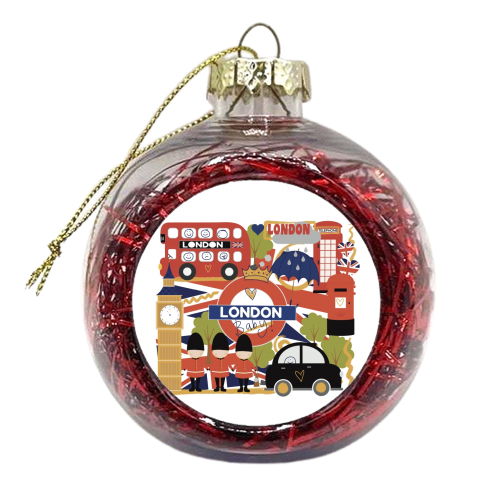 London Baby! - xmas bauble by Giddy Kipper
