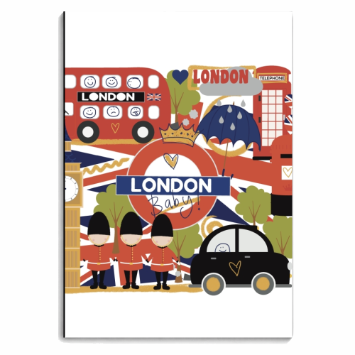 London Baby! - personalised A4, A5, A6 notebook by Giddy Kipper