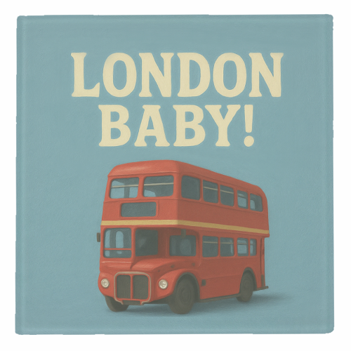 London Baby! - personalised beer coaster by Eloise