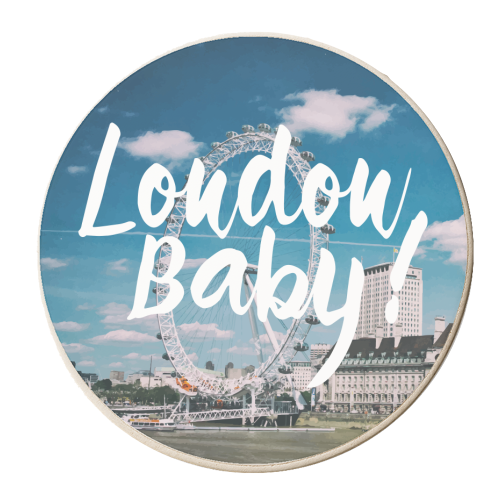 London Baby - personalised beer coaster by Uma Prabhakar Gokhale