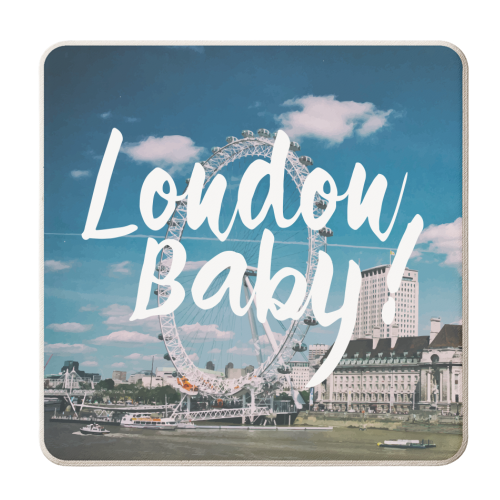 London Baby - personalised beer coaster by Uma Prabhakar Gokhale