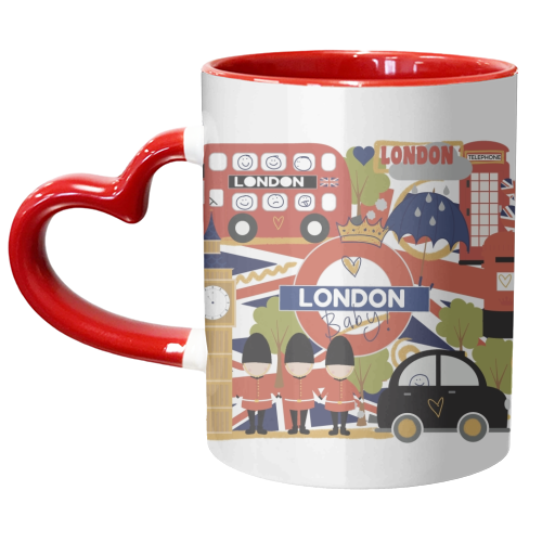 London Baby! - unique mug by Giddy Kipper