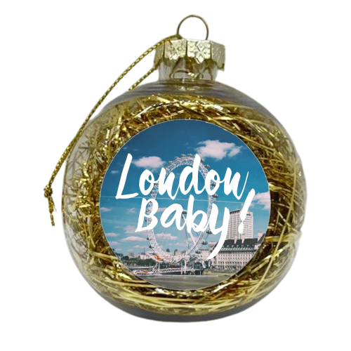 London Baby - xmas bauble by Uma Prabhakar Gokhale