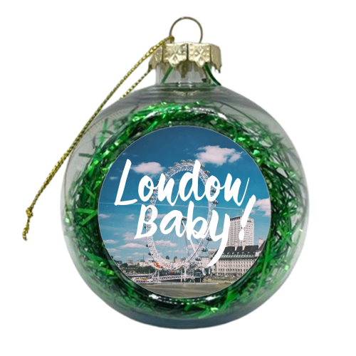 London Baby - xmas bauble by Uma Prabhakar Gokhale