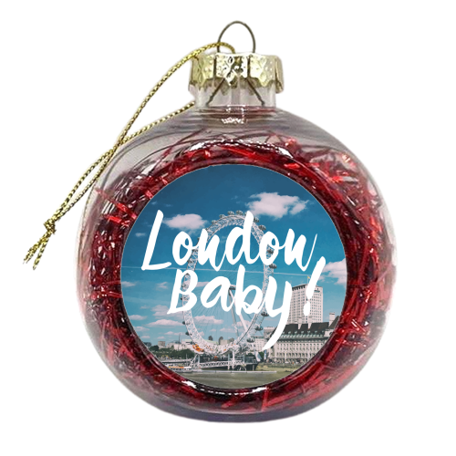 London Baby - xmas bauble by Uma Prabhakar Gokhale