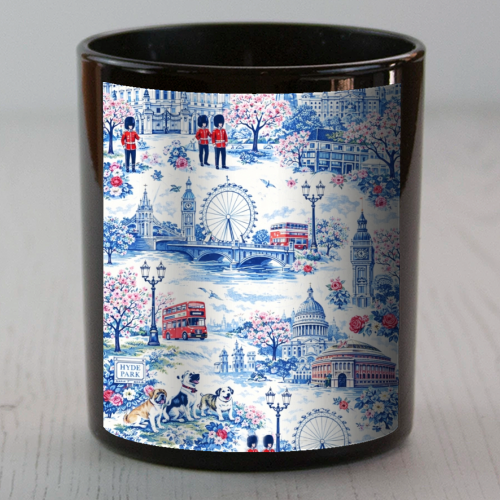 London Blue Toile - scented candle by Ms Doodle