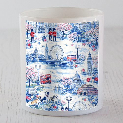 London Blue Toile - scented candle by Ms Doodle